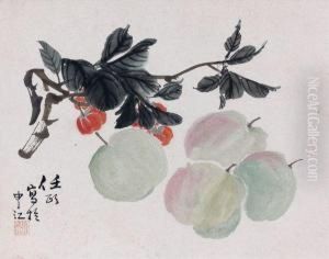 Nature Morte Aux Pommes by Ren Yi