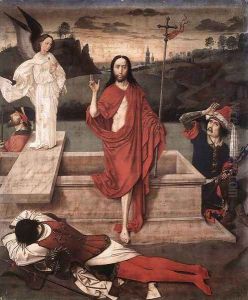 Resurrection 1450-60 by Dieric the Elder Bouts