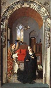The Annunciation c. 1445 by Dieric the Elder Bouts