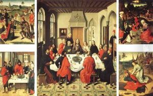 Altarpiece of the Holy Sacrament 1464-67 by Dieric the Elder Bouts