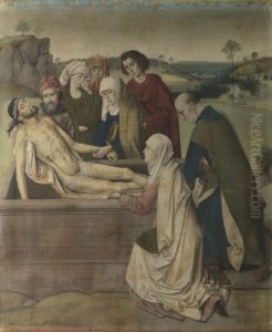 The Entombment c. 1450 by Dieric the Elder Bouts