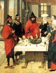 The Feast of the Passover 1464-67 by Dieric the Elder Bouts