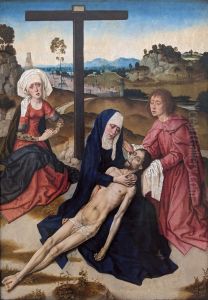 The Lamentation of Christ c. 1460 by Dieric the Elder Bouts