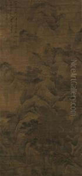 Hanging Scroll, Ink And Colour On Silk - view 1
