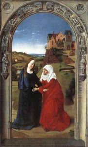 The Visitation c. 1445 by Dieric the Elder Bouts