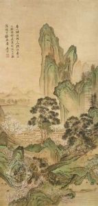 Atmosphereof Spring In The Mountains by Tang Yin