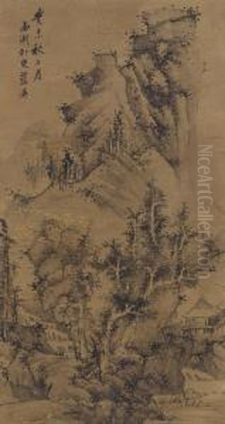 The Mountain And Brook In Autumn - view 1
