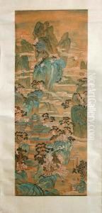 Green Mountains by Qiu Ying