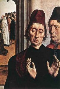 The Ordeal by Fire (detail 3) c. 1460 by Dieric the Elder Bouts