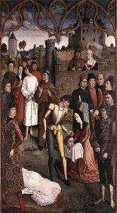 The Execution of the Innocent Count c. 1460 by Dieric the Elder Bouts