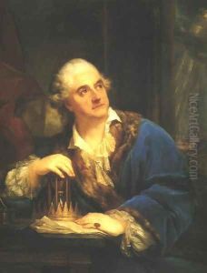 Portrait of King Stanislaus Augustus Poniatowski with an Hourglass by Marcello Bacciarelli