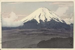 Fujisan From Yamanaka by Hiroshi Yoshida