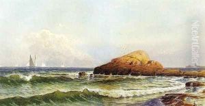 Little Bass Rock, Narragansett Pier by Alfred Thompson Bricher