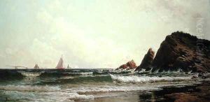 Cliffs at Cape Elizabeth, Portland Harbour, Maine, 1882 by Alfred Thompson Bricher