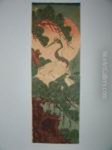 Kakemono by Utagawa or Ando Hiroshige
