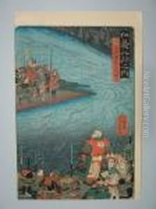 Takeda Shingen by Utagawa or Ando Hiroshige
