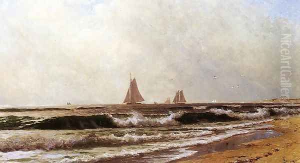 Sailboats along the Shore - view 1
