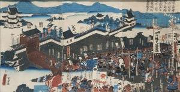 L'armee Minamoto Sous Les Ordres De Yoshitsune A L'assaut 
De La Forteresse Taira D'ich-no-tani En - view 1