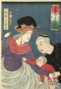 Amerikajin Kodomo Choai No Zu (picture Of A Beloved American Child)