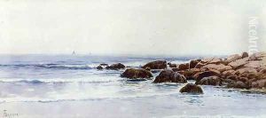 Sailboats off a Rocky Coast by Alfred Thompson Bricher