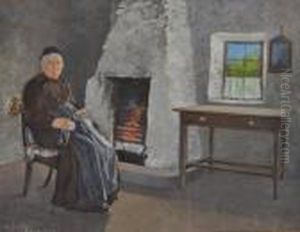 Portrait Of Mrs Stewart Of Fearnan by Robert Clouston Young