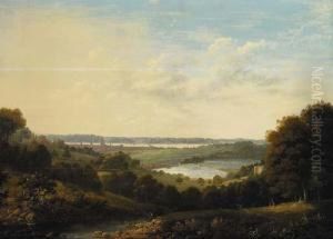 View Of Southampton, With The River Itchen In The Foreground And Southampton Water Beyond