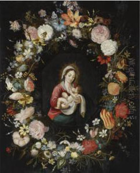 The Virgin And Child In A Garland Of Roses - view 1