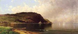 Seascape with Dory and Sailboats by Alfred Thompson Bricher