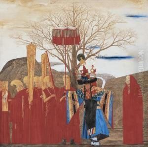 Group Paintings Of Tibet by Ma Yuan