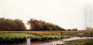 Hunter in the Meadows of Old Newburyport, Massachusetts by Alfred Thompson Bricher