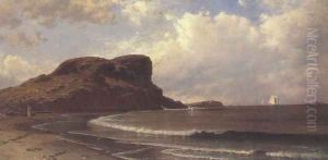Castle Rock Ahant Massachusets 1877 by Alfred Thompson Bricher