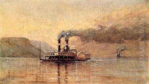 The City of Saint Paul, Dubuque by Alfred Thompson Bricher