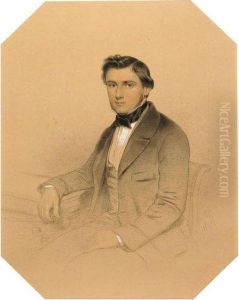Portrait D'homme A La Redingote Noire by Adolphe Yvon