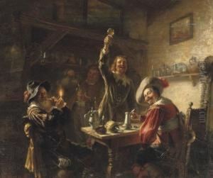 Bringing Out A Toast by Gustav Zaak