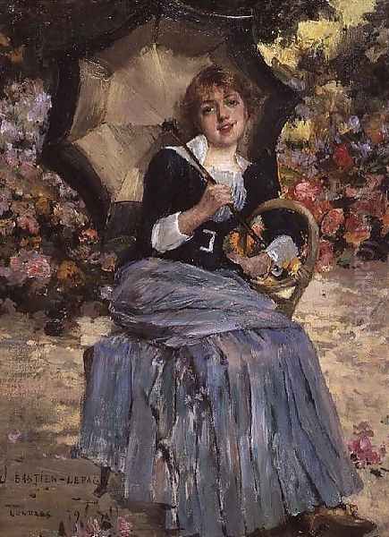 Girl with a sunshade 1879 - view 1