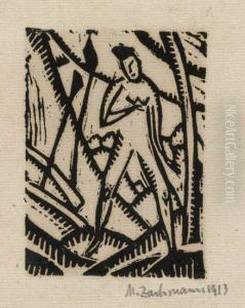 Frau Im Wald - view 1