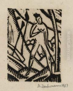 Frau Im Wald by Max Zachmann