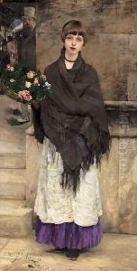 Lepage Marchande De Fleurs A Londres 1882 by Jules Bastien-Lepage
