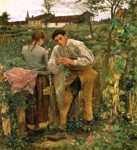 Rural Love 1882 by Jules Bastien-Lepage