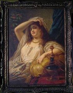 Portrait Of An Arabian Maiden by Marcel Johann Zadorecki