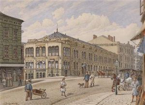 Schwenders Colosseum Auf Der Mariahilferstrase by Gustav Zafaurek