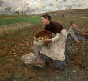 Saison d'Octobre: Récolte des pommes de terre (October: Gathering Potatoes)