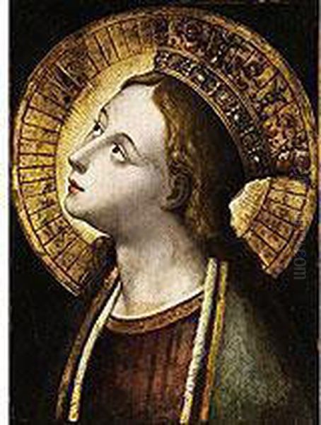 Gekronte Maria Vor Strahlenkranz - view 1
