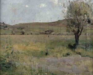 Summer landscape by Jules Bastien-Lepage