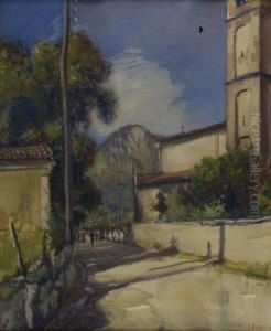 Via Cittadina Con Personaggi