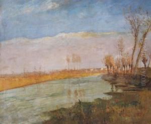 Paesaggio Sul Fiume by Luigi Zago