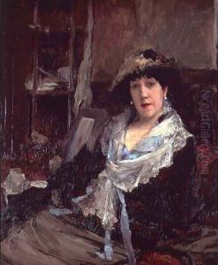 Portrait of Madame Jeanne Samary by Jules Bastien-Lepage