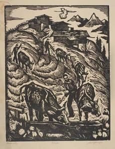 Die Schwarzwalder Bauern by Karl Friedrich Zahringer