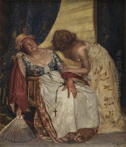 Julie Og Ammen by Kristian Zahrtmann