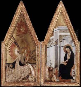 Annunciation c. 1383 by Manfredi de Battilor Bartolo Di Fredi Fredi